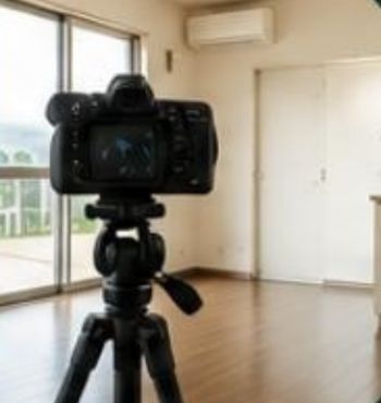 募集写真を撮影する様子