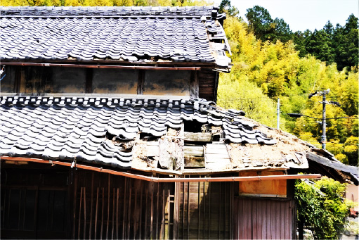 倒壊の危険がある空き家